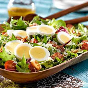 BLT salad with sweet onion vinaigrette