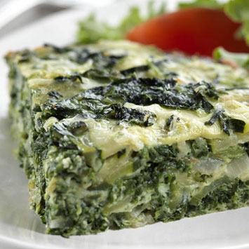 Spinach and Zucchini Frittata