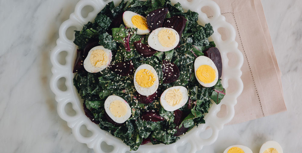Beet-Greens-Kale-Seeded-Caesar-Salad