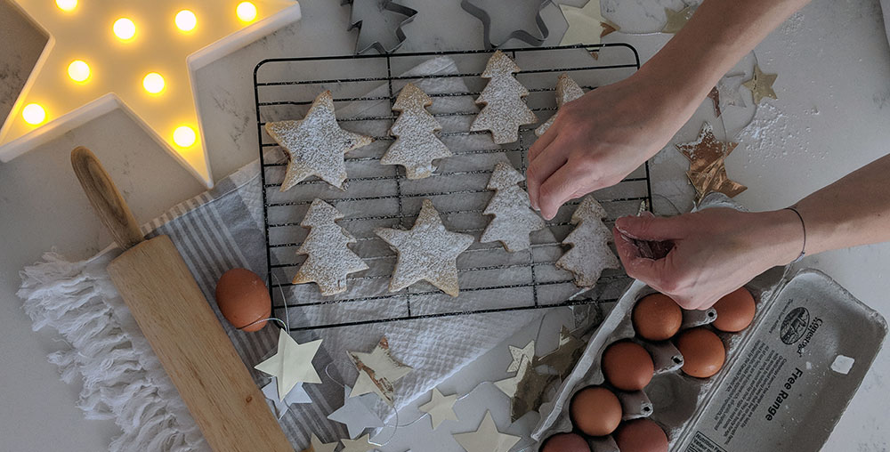 Cranberry Orange Christmas Sugar Cookies