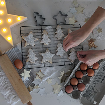 Cranberry Orange Christmas Sugar Cookies