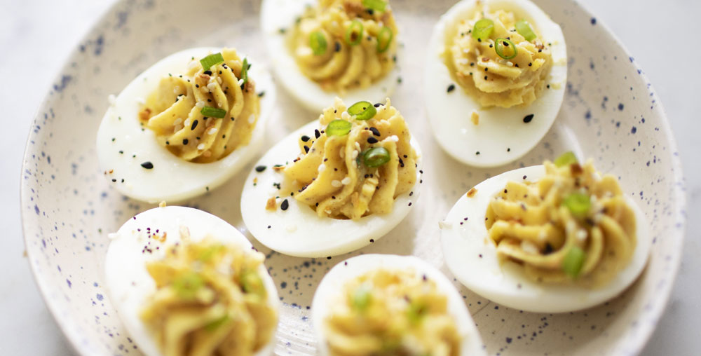 Everything Bagel Devilled Eggs