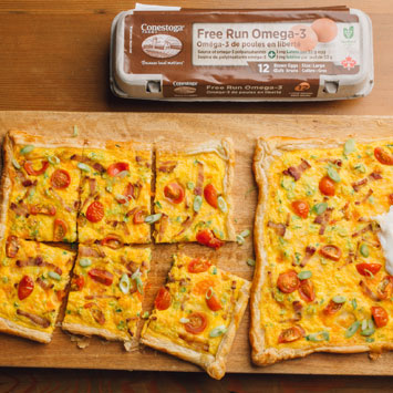 Bacon and Egg Breakfast Tart