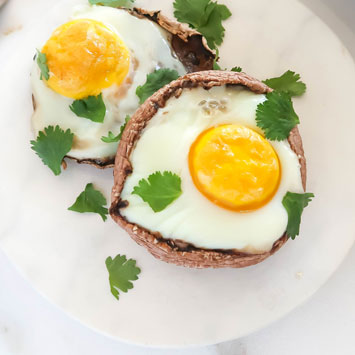 Portobello Baked Eggs