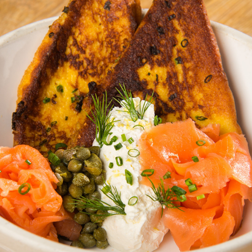 th-Smoked Salmon French Toast