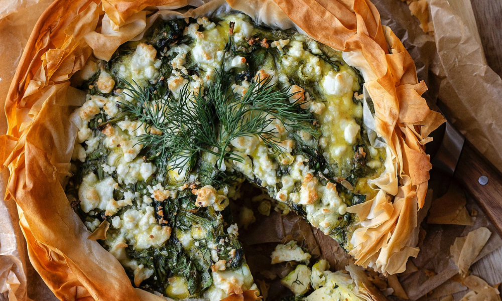 Greek Spanakopita Quiche