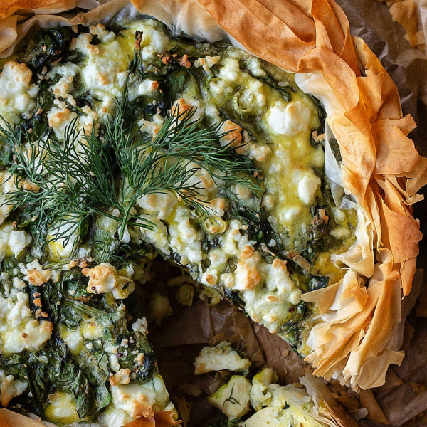 sq-Greek Spanakopita Quiche