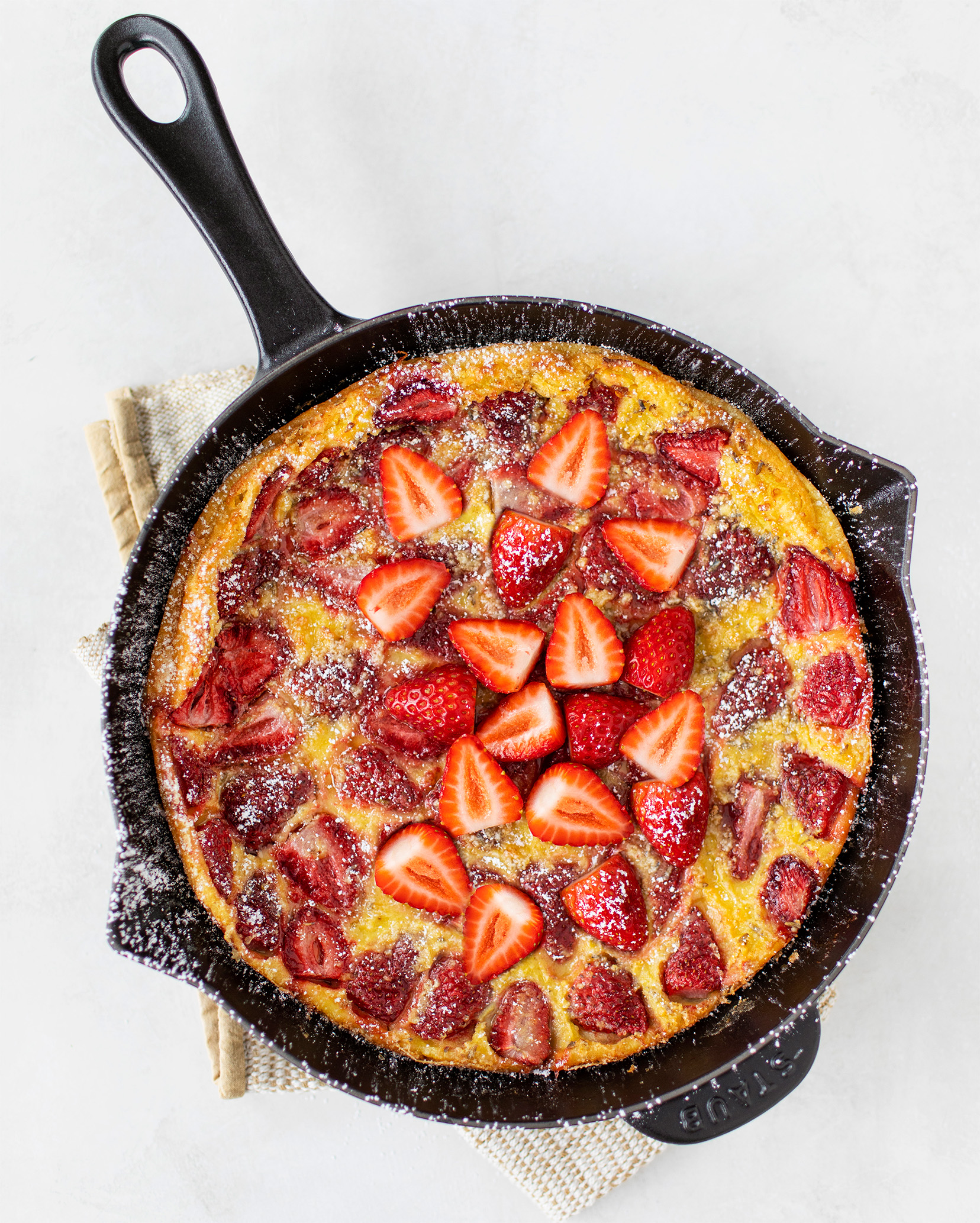 Strawberry Lavender Clafoutis_