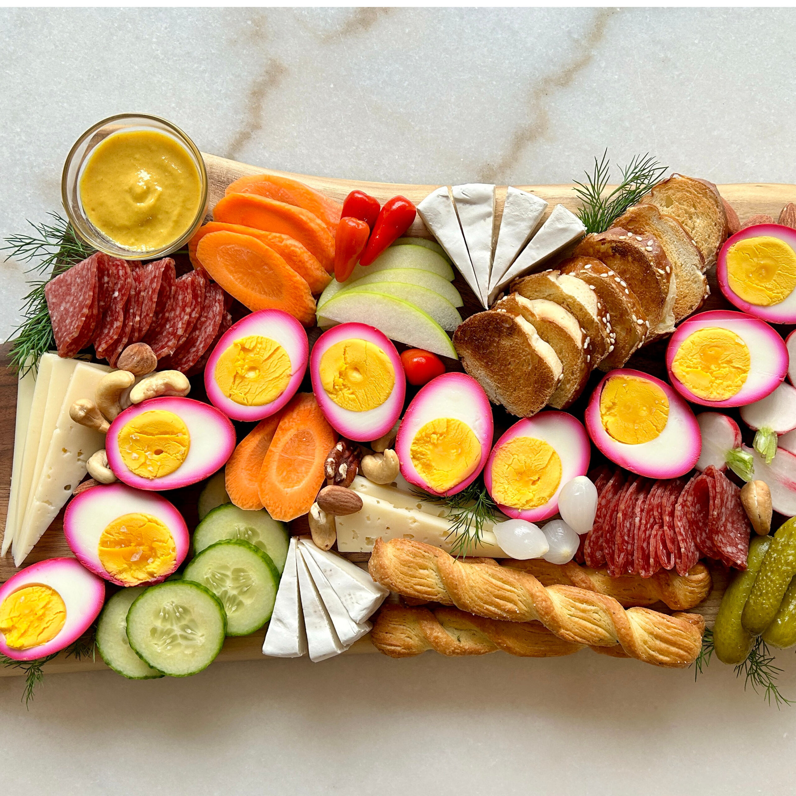 th-German-Inspired Charcuterie Board with Beet-Pickled Eggs