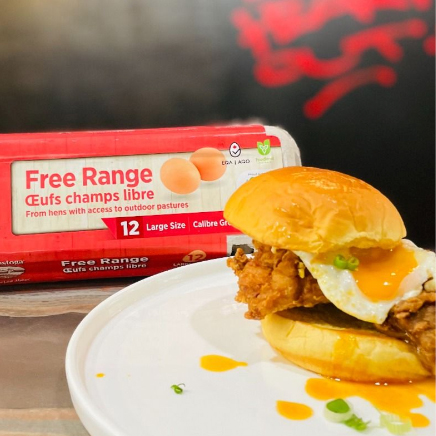 th-Hot Pepper Sauce Fried Chicken Sandwich with Fried Egg